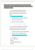 NEW UPDATE 2023&sol;2024 NURS 6401 ATI RN EXIT EXAM QUESTIONS AND ANSWERS100&percnt;CORRECT&sol; BEST RATED A&plus; ASSURED SUCCESS