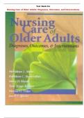 Nursing Care of Older Adults: Diagnoses, Outcomes, and Interventions by Meridean Maas, Kathleen C. Buckwalter, Marita G. Titler, Toni Tripp-Reimer, Mary D. Hardy, Janet P. Specht | All Chapters, Latest-2024|