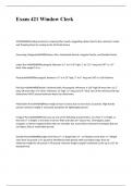 Exam 421 Window Clerk Questions and Answers 2024