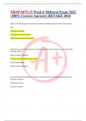 NRNP 6675-15 Week 6 Midterm Exam 2022  &lpar;100&percnt; Correct Answers&rpar; RETAKE 2024