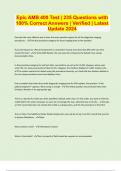 AMB400 Bundled Exams with Complete Solution &vert; Verified &vert; Guaranteed Success