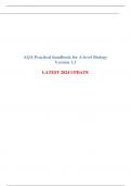 AQA Practical handbook for A-level Biology Version 1.3  LATEST 2024 UPDATE 