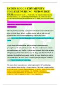 ATON ROUGE COMMUNITY  COLLEGE NURSING MED-SURGE  HESI EXIT EXAM NEW LATEST UPDATE 2022&sol;2023 TEST-BANK  WITH RATIONALES COMPLETED QUESTIONS & ANSWERS BEST  EXAM SOLUTION SATISFACTION GUARANTEED SUCCESS GRADED  A&plus;