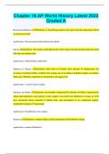Chapter 16 AP World History Latest 2022 Graded A