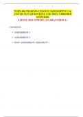 NURS 406 PHARMACOLOGY ASSESSMENT 1 & 2&period;WITH NGN QUESTIONS AND 100&percnt; VERIFIED ANSWERS&period; LATEST 2024 UPDATE&comma; GUARANTEED A&plus;