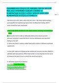 CHAMBERLAIN COLLEGE OF NURSING FNP RN 500 EXIT HESI 2022 ANSWERED ALREADY GRADED A&plus; GUARANTEED SUCCESS LATEST UPDATE 2023&sol;2024 GUARANTEED SUCCESS&period;ATTAINED A&plus; 