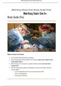 Med-Surg (Exam One) Study Guide Final 2023 A+
