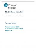 Pearson Edexcel GCSE In Combined Science (1SC0) Paper 1CF MS 2023