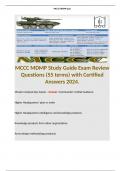 MCCC MDMP Study Guide Exam Review Questions (55 terms) with Certified Answers 2024. Terms like: Mission Analysis Key Inputs - Answer: Commander’s Initial Guidance  Higher Headquarters' plan or order  Higher Headquarters intelligence and knowledge produ