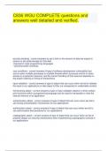 C836 WGU COMPLETE questions Bundled exam&period;