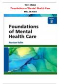  Foundations of Mental Health Care 8th Edition Test Bank By Morrison-Valfre  | Chapter 1 – 33, Latest-2024| 	