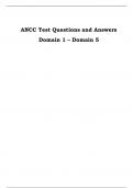 ANCC Test Questions and Answers Domain 1 – Domain 5