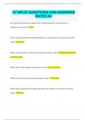 CT MPJE QUESTIONS AND ANSWERS RATED A&plus;