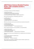 ABCP Basic Science Booklet Practice Exam &vert; with complete solution &vert; 2024&sol;2025