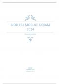 BIOD 151 MODULE 6 EXAM 2024