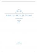 BIOD 151 MODULE  7 EXAM REVIEW ANSWER KEY &lpar;PORTAGE LEARNING&rpar;UPDATED 2024
