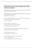 WGU D115 Unit 3 DISTRIBUTED FORMATIVE ASSESSMENT 1 2024 WITH CORRECT ANSWERS