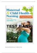 Exam (elaborations) Maternal and Child Health Nursing 8th ed Pillitter  Maternal & Child Health Nursing 2024 Reviewed