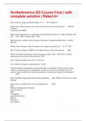 ScribeAmerica ED Course Final &vert; with complete solution &vert; Rated A&plus;
