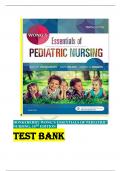 Exam (elaborations) Hockenberry: Wong’s Essentials Of Pediatric Nursing, 10th Edition  Wong's Essentials of Pediatric Nursing - Text and Study Guide Package 2024 Reviewed