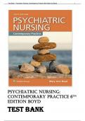 Exam (elaborations) Psychiatric Nursing: Contemporary Practice 6th Ed  Essentials of Psychiatric Mental Health Nursing  2024 Reviewed