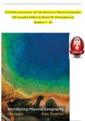 TEST BANK For Geosystems: An Introduction to Physical Geography, 5th Canadian Edition, Verified Chapters 1 - 20, Complete Newest Version