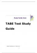 (2024) TABE test study guide 