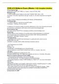 CDIS-410 Midterm Exam &lpar;Weeks 1-6&rpar; Complete Solution