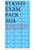 STA1610 EXAM PACK 2024 