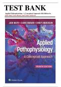 Test Bank for Applied Pathophysiology-A Conceptual Approach, 4th Edition (Nath, 2023), Chapter 1-20 | All Chapters