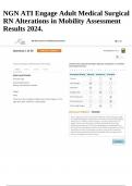 NGN ATI Engage Adult Medical Surgical RN Alterations in Mobility Assessment Results 2024&period;