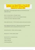 Common Core-Signal BOLC Class 02-2023 questions and answers already graded A&plus;&vert; Updated & Verified &vert; 2024