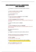 HESI CHEMISTRY V1&sol;V2 - QUESTIONS AND A GRADE CORRECT ANSWERS