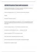 APHR 140 Practice Test with answers|30 Pages