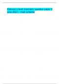Edexcel a level chemistry question paper 3 june 2023 &plus; mark scheme
