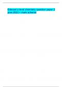 Edexcel a level chemistry question paper 2 june 2023 &plus; mark scheme
