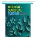 Test Bank - LeMone and Burke's Medical-Surgical Nursing: Clinical Reasoning in Patient Care, 6th Edition |Complete Chapters |Rated A+