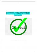 2024 Assignment 3 Conflict Management Results New Latest Version with All Questions and 100%  Correct Answers