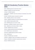 HESI A2 Vocabulary Practice Quizes 2024&period;