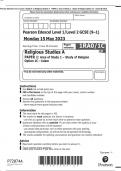 Pearson Edexcel Level 1/Level 2 GCSE (9–1) Religious Studies A PAPER 1: Area of Study 1 – Study of Religion Option 1C – Islam QP 2023