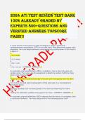 2024 Ati test review TEST bank  100&percnt; ALREADY GRADED BY EXPERTS 800&plus;QUESTIONS AND VERIFIED ANSWERS TOPSCORE PASS&excl;&excl;&excl;