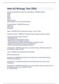 Hesi A2 Biology Test 2024&period;