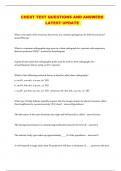 CHEST TEST QUESTIONS AND ANSWERS LATEST UPDATE