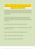 Walden NURS 6630 Psychopharmacology Study Guide Questions and answers already graded A&plus;&vert; Updated & Verified &vert; 2024
