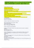 AIRMETHODS PCG'S EXAM QUESTIONS AND ANSWERS LATEST 2024 &lpar;GRADED A&plus;&rpar;