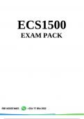 ECS1500 EXAM PACK 2024