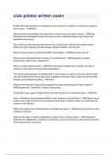club pilates written exam NEWEST 2026&sol;2027 ACTUAL EXAM COMPLETE QUESTIONS AND CORRECT DETAILED ANSWERS &lpar;VERIFIED ANSWERS&rpar; &vert;ALREADY GRADED A&plus;&vert;&vert;BRAND NEW&excl;&excl;