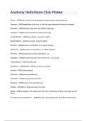Anatomy Definitions Club Pilates NEWEST 2026&sol;2027 ACTUAL EXAM COMPLETE QUESTIONS AND CORRECT DETAILED ANSWERS &lpar;VERIFIED ANSWERS&rpar; &vert;ALREADY GRADED A&plus;&vert;&vert;BRAND NEW&excl;&excl;