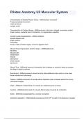 Pilates Anatomy U2 Muscular System NEWEST 2026&sol;2027 ACTUAL EXAM COMPLETE QUESTIONS AND CORRECT DETAILED ANSWERS &lpar;VERIFIED ANSWERS&rpar; &vert;ALREADY GRADED A&plus;&vert;&vert;BRAND NEW&excl;&excl;