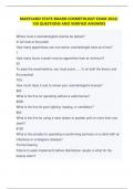 MARYLAND STATE BOARD COSMETOLOGY EXAM 2024&sol; 150 QUESTIONS AND VERIFIED ANSWERS